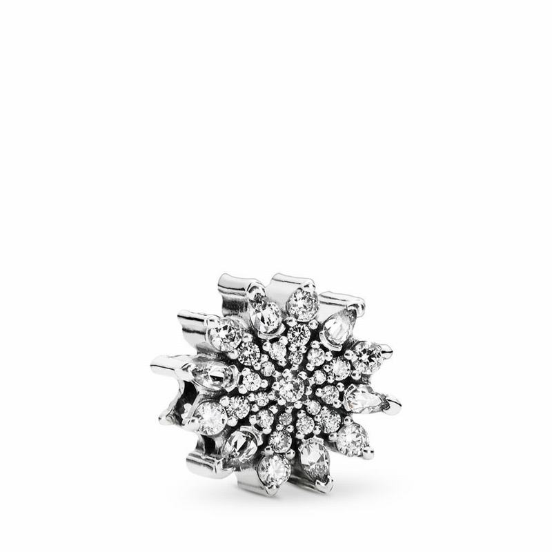 Pandora Ice Crystal Charm - Sterling Silver/Cubic Zirconia - Canada | EW4020LI